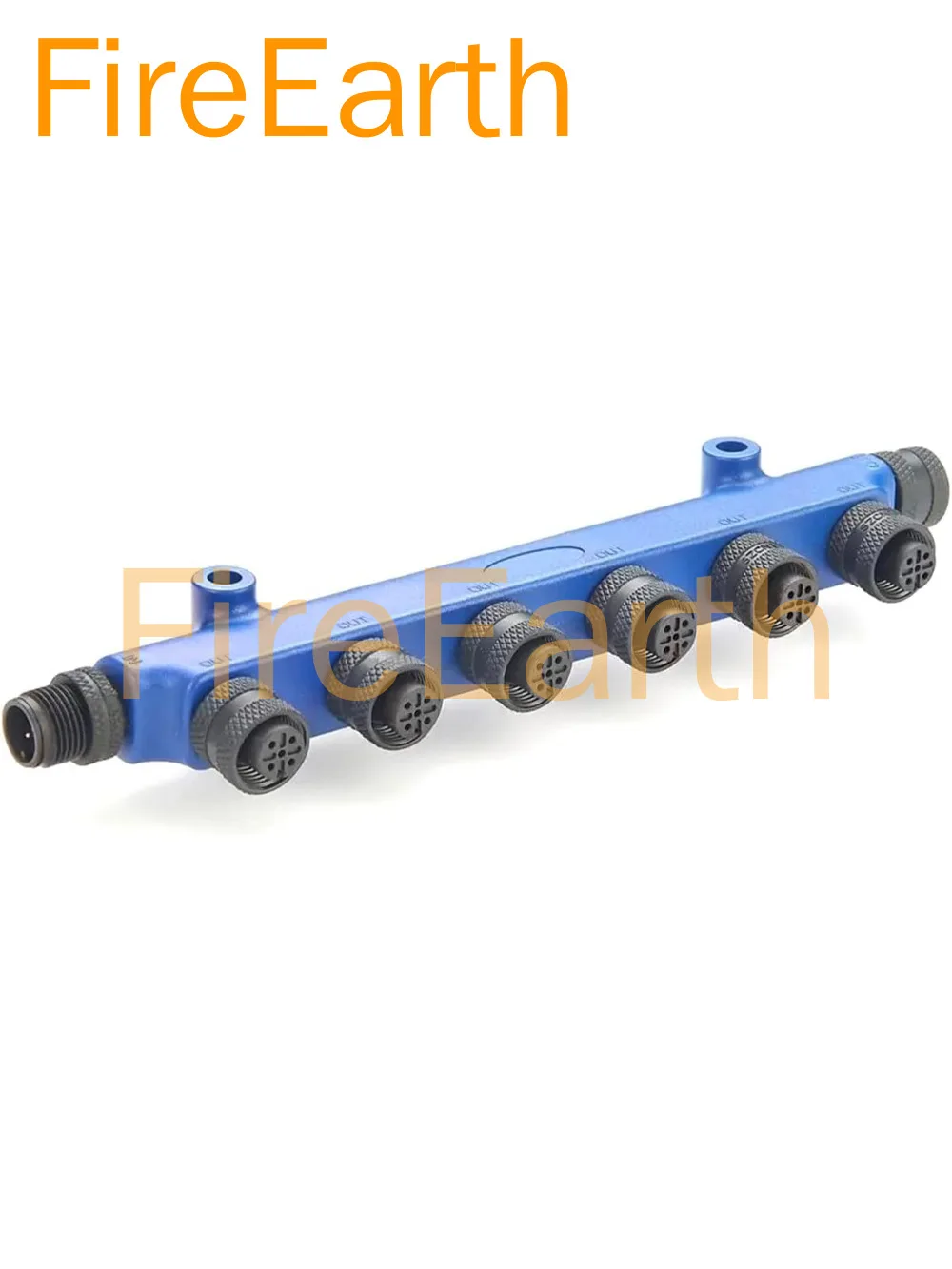 Marine Nmea2000 Hub 6 Port Connector M12 5 Pin 7 Female to 5 Pin Male Marine Nmea 2000 Connector