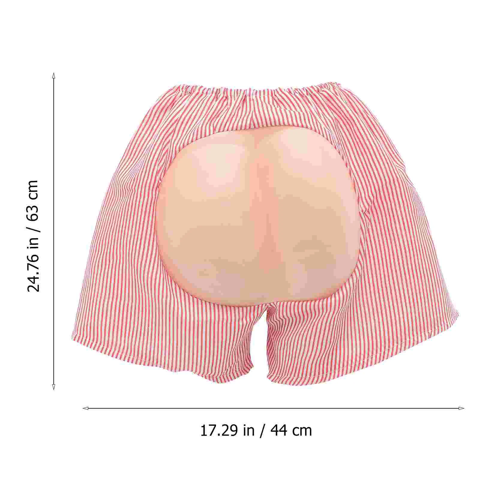 Accessories Men and Women Men's Fake Butt Halloween Costume Briefs Funny Unisex Buttocks Shorts