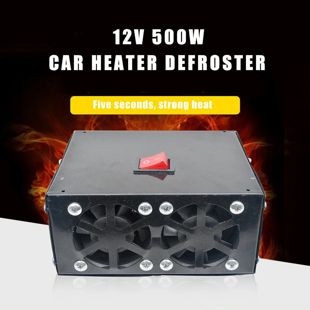 500W Car Interior Heater for Cold Start Situations in Trucks RVs and Work Machines with Simple Connection Requirements