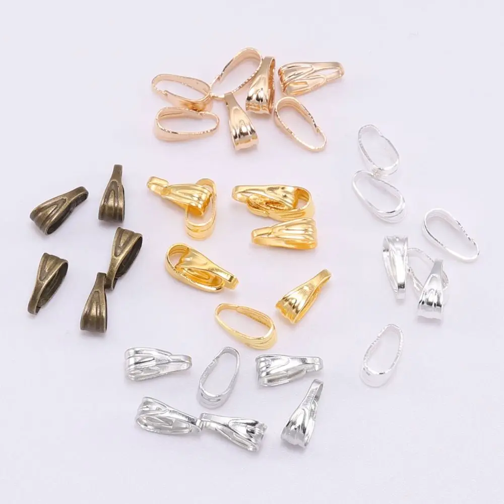 300PCS DIY Pendant Clip Jewelry Findings Pendant Connector Clip Clasp Jewelry Accessories Components Melon Seeds Buckle