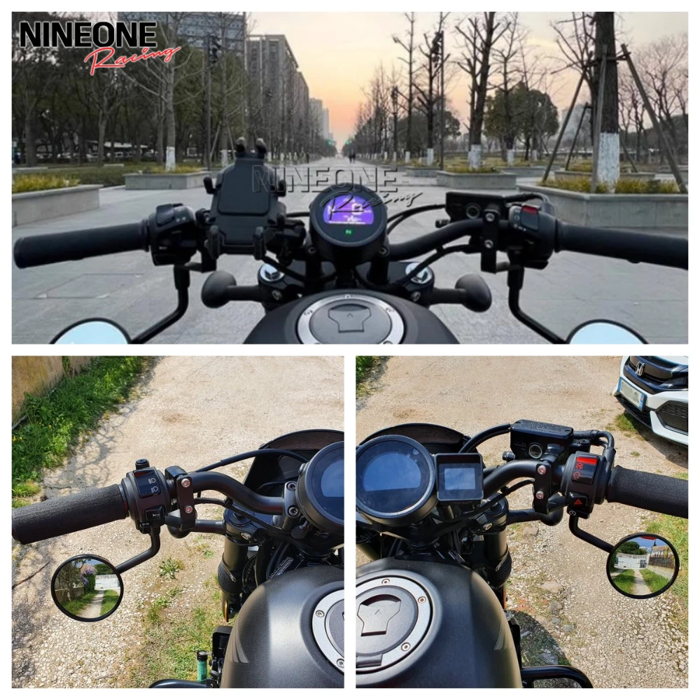 لهوندا المتمردين CMX 250 300 500 2014 15 16 17 المتمردين 250 المرايا تمديد عدة مرآة الرؤية الخلفية أسفل قوس انقلبت مرآة وزارة الدفاع #2