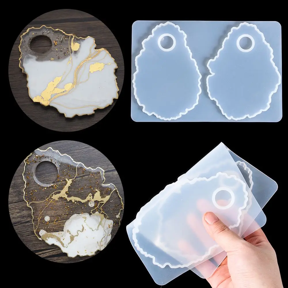 Panel Epoxy Crystal Jewelry Making Tray Silicone Mould Makeup Palette Casting Mold Resin Molds