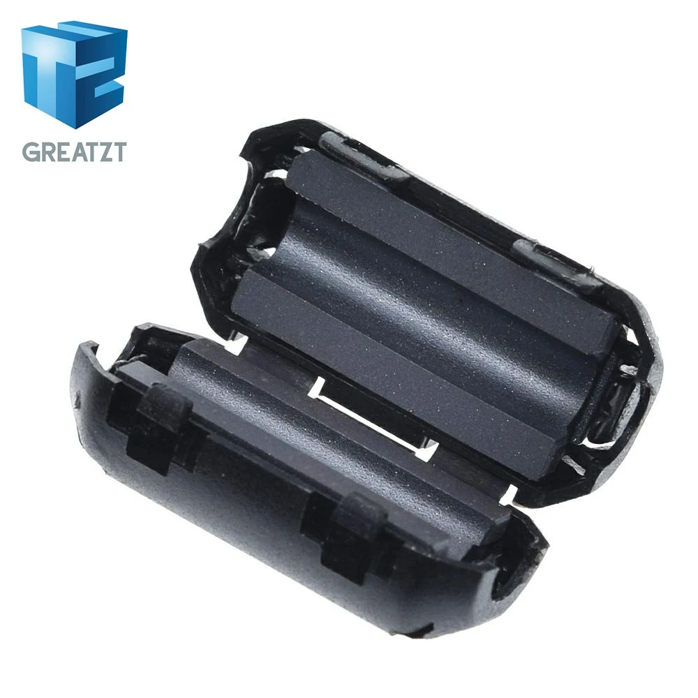 GREATZT 5mm Clip-On Ferrite Ring Core Noise Suppressor For EMI RFI Clip Cable Active Components Filters