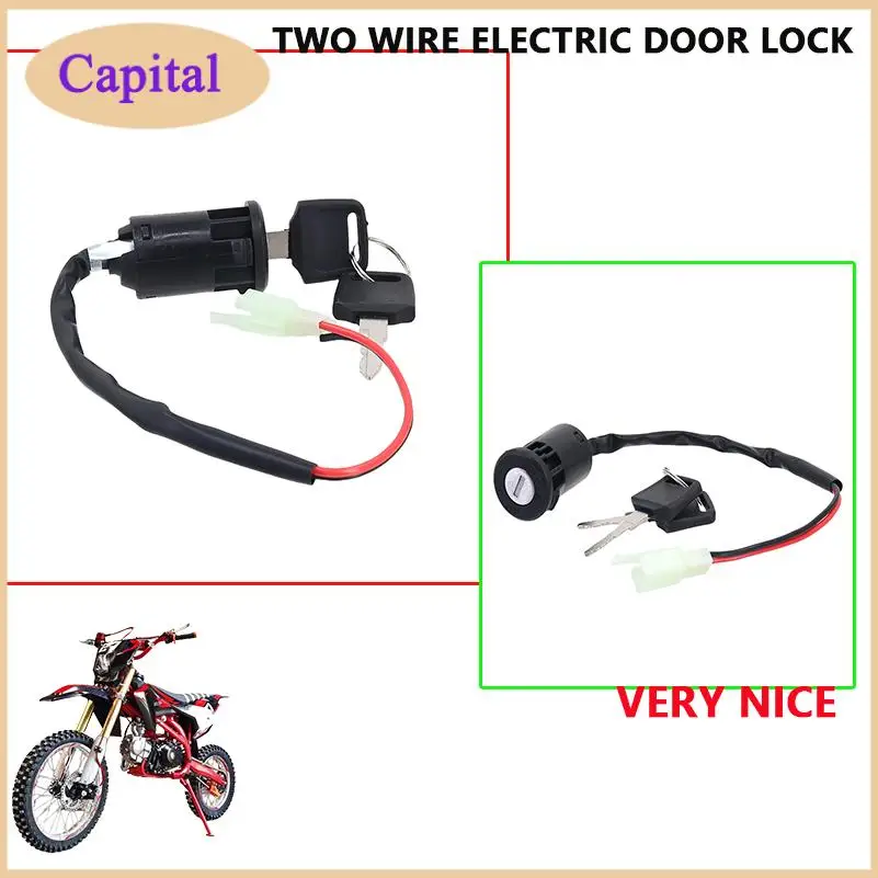 

Off road small electric door lock mini motorcycle ignition switch durable off-road motorcycle Two wire electric door lock·