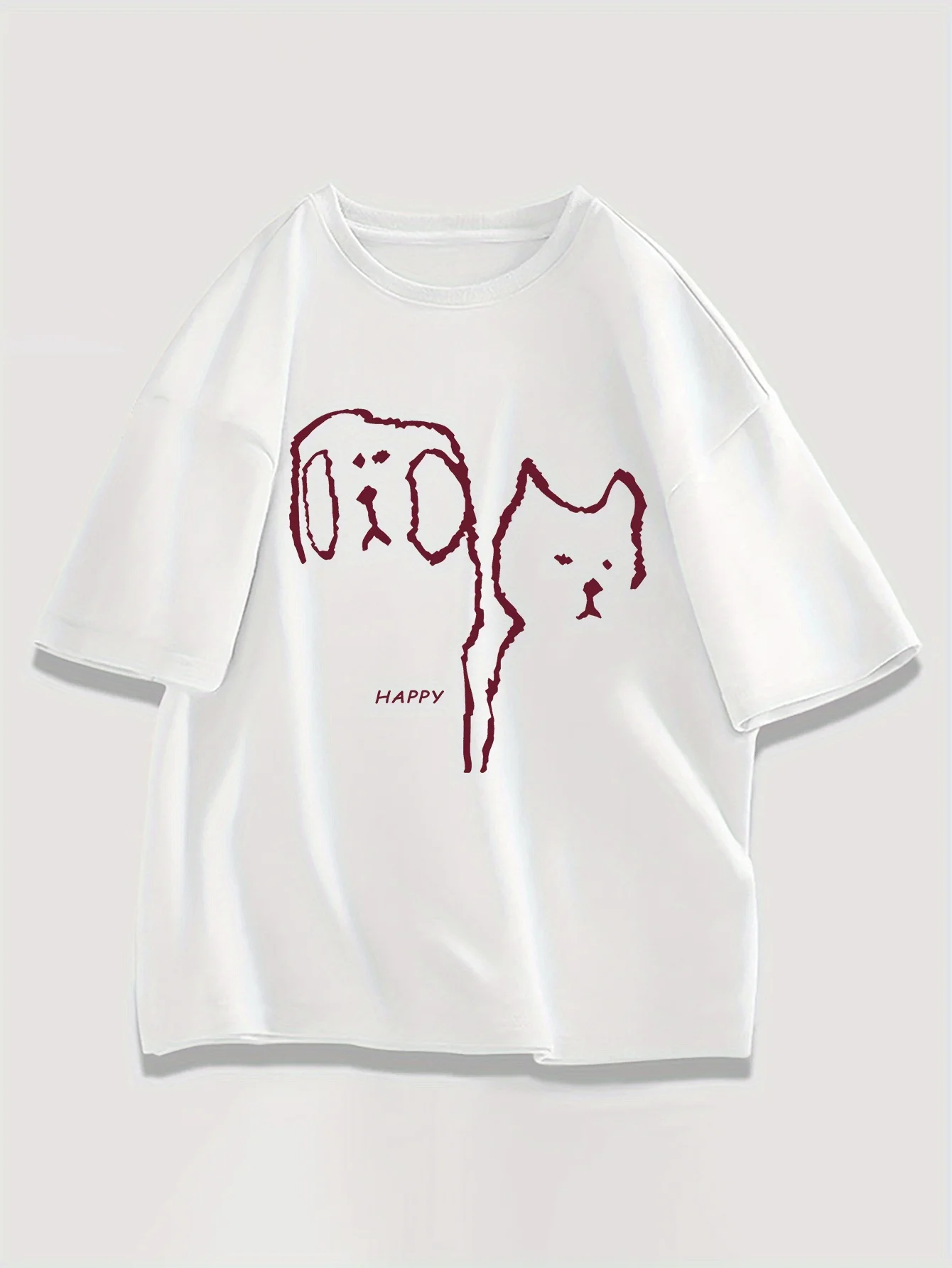 

100% Cotton Men's Short Sleeve Crew Neck Graphic Print T-Shirt for Summer Outdoor Activities
