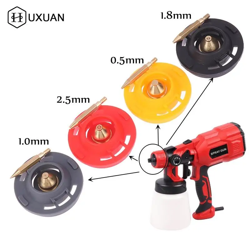 

1.0/1.5/1.8/2.0/2.5mm Brass Spray Gun Nozzle, High-Quality Brass Replacement For Paint Sprayers / Electric Spray Gun