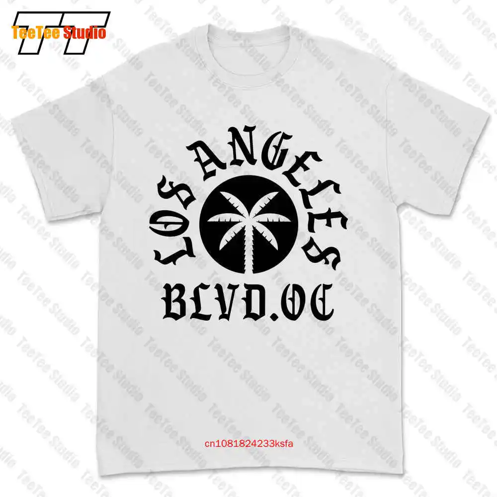 Los Angeles Blvd Boulevard Underground Tattoo Palme T-shirt Tee 2UR5