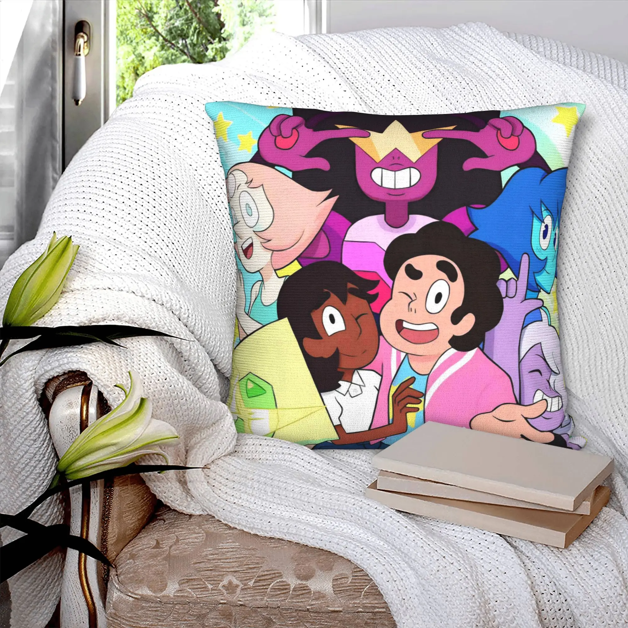 Steven Universe Luxury Throw Pillow Covers Home Decorative Children Gift Cartoon Chair Cushion