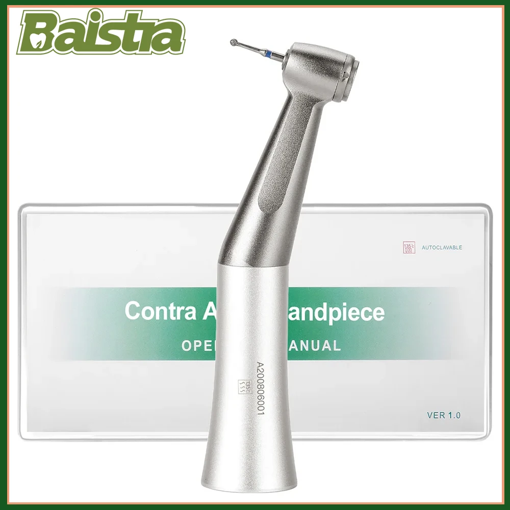 

Dental Low Speed Contra Angle Handpiece for FG 1.6mm Burs 1:1 Push Button Dentist Handpieces Max 20,000rpm Polishing