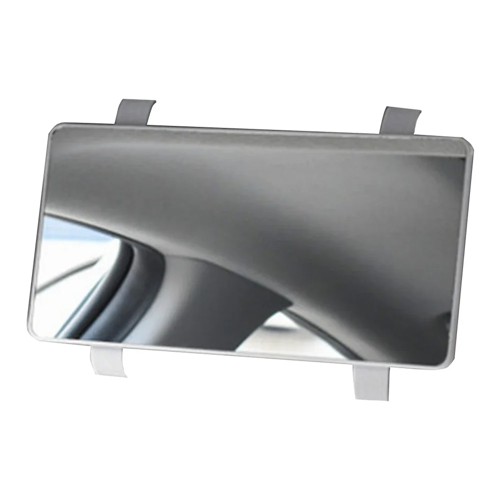 Adjustable Car Makeup Mirror With Elastic Strap Fits Sun Visor Securely For Clear Reflection And Quick Touch Ups