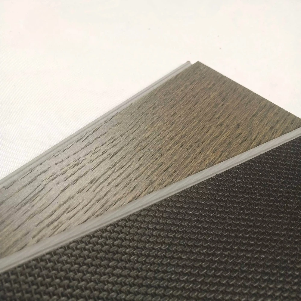 Versión personalizada, chapa de roble blanco, tablero de vinilo, suelo impermeable mixto WSPC VSPC