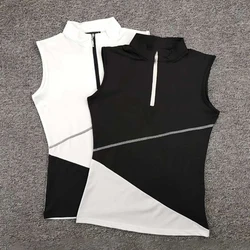 Golf wear women's T-shirt new golf  women's sleeveless fashion Korean version slim  Outdoor Sports T-shirt