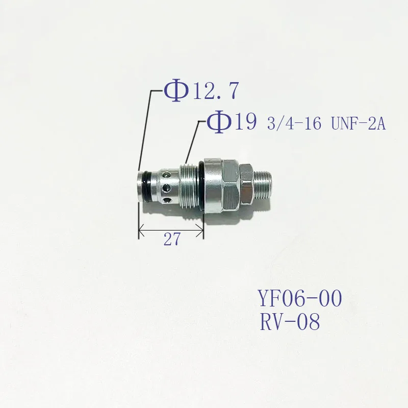 

Hydraulic Thread Insertion Pressure Regulating YF06-00 RV08-01 Direct Acting Porous Relief Valve Power Unit Accessory