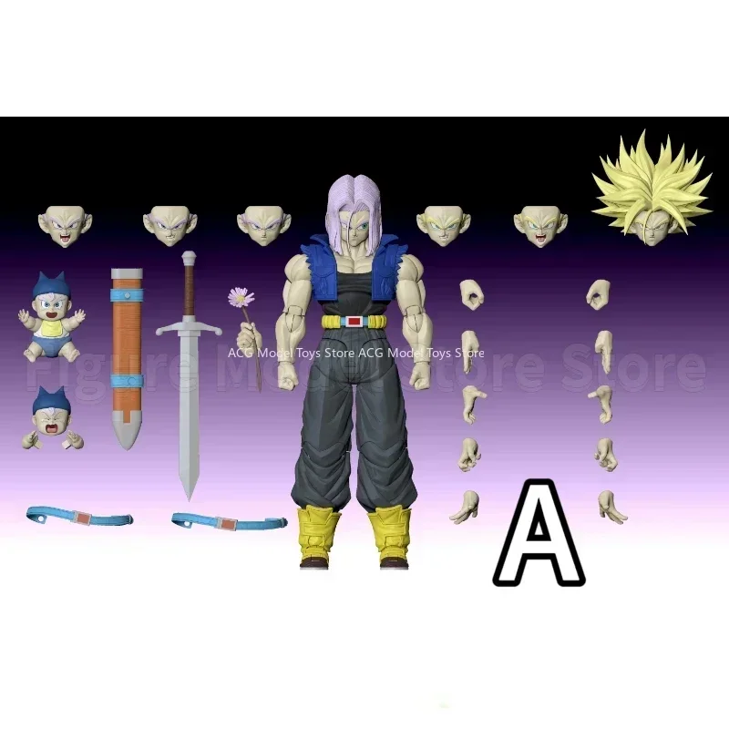 Tonsenarttoys Dragon Ball Z SHF Super Saiyan SSJ SSJ2 Trunks Majin Buu Kid Buutenks Custom Accessories Anime Action Figures Toys