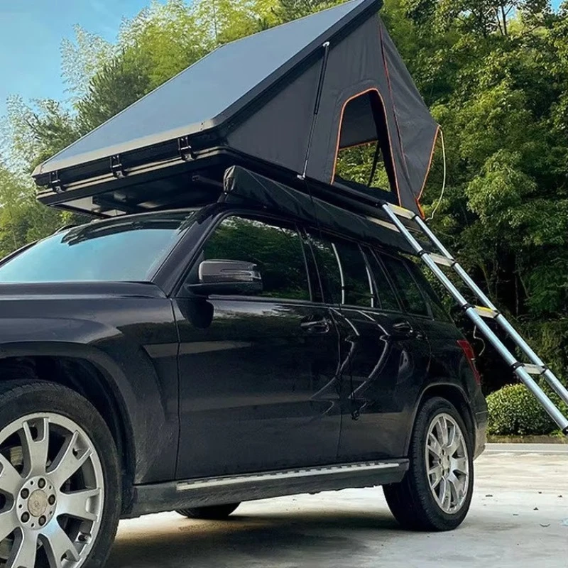 Popular 18cm Low Profile Aluminum Alloy Roof Top Tent for Car Quick Setup Waterproof with Ladder RV Parts & Accessories