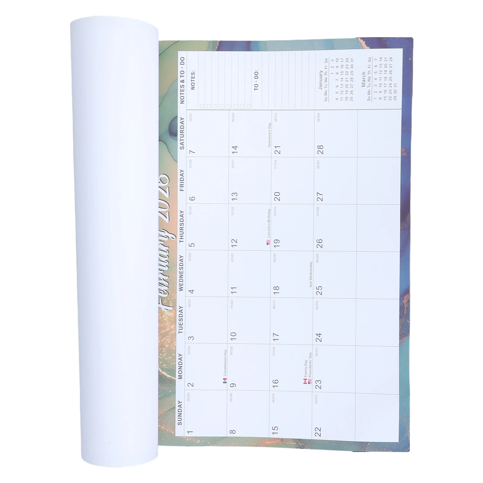 

2025-2026 Wall Calendar Large Thick Paper 18 Month Yearly Planner Vertical Wallmounted Calendar Ample Writing Space Holiday Home