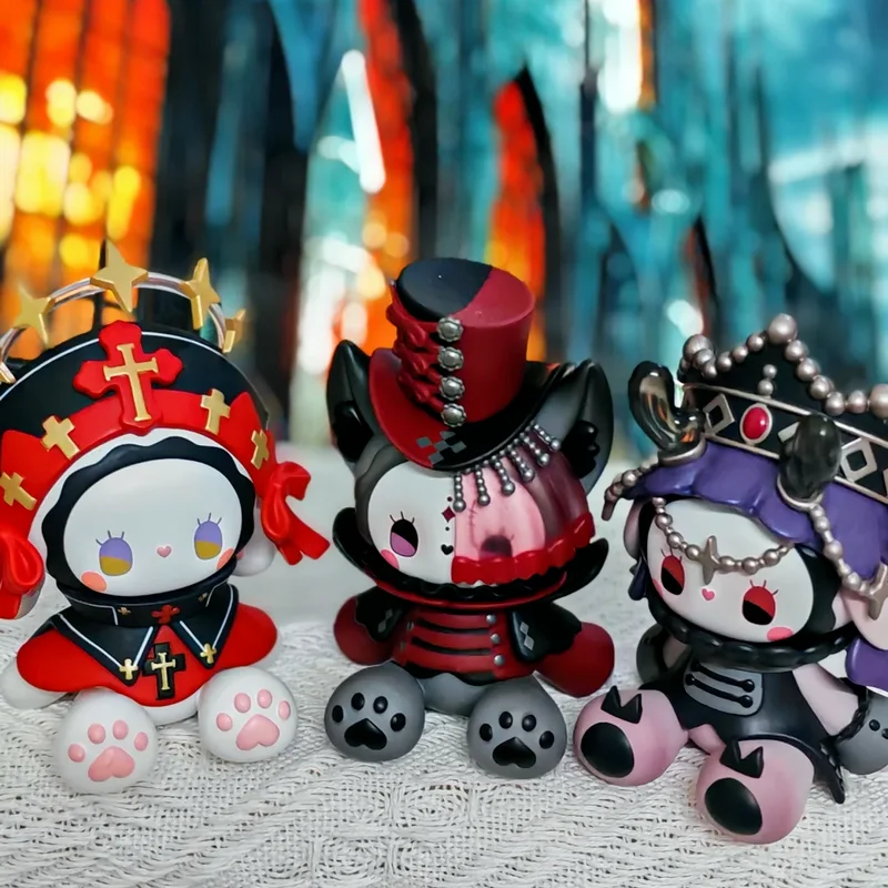 الأصلي لاكي إيما سيكريت فورست بليزارد ماونتن فيلا سلسلة صندوق أعمى أنيمي الشكل سطح المكتب الديكور kawaii هدية الكريسماس