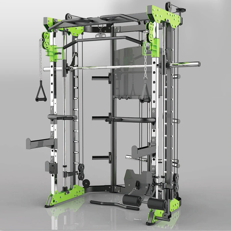 Made in China Home Gym Equipment Squat Rack Power Cage Multi-functional Traine Customized Commercial 3d Smith Machine
