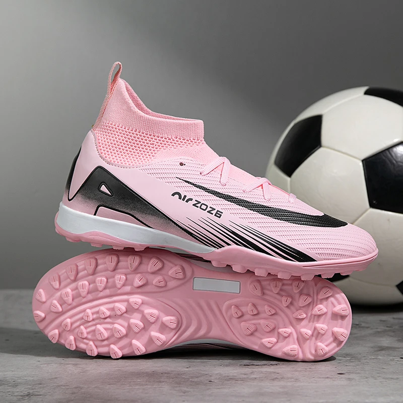 

New Men Soccer Shoes Drop Shipping Football Boots Unisex Outdoor Breathable Ultralight Non-Slip Sports Shoes Training Sport