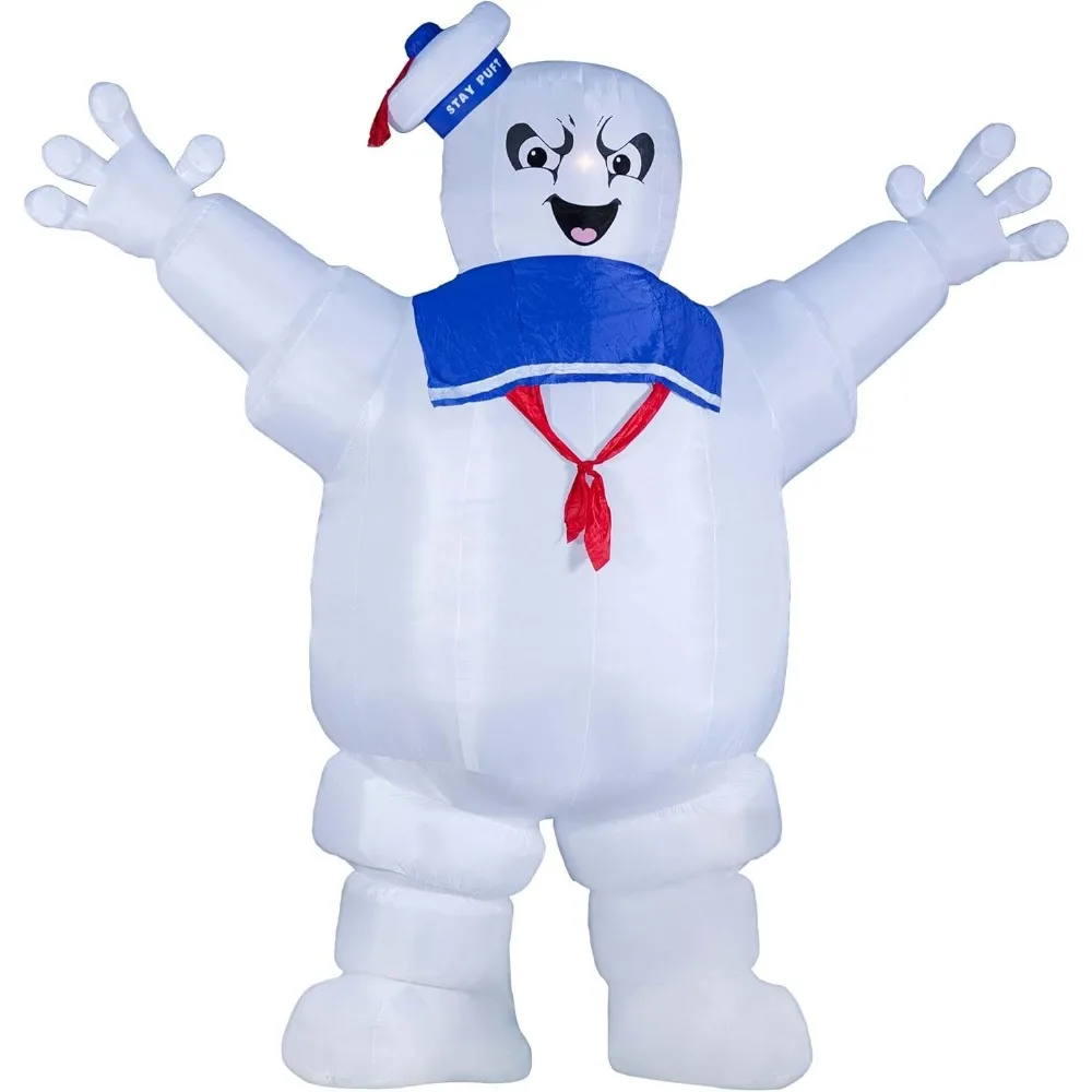 Fun Costumes Ghostbusters Stay Puft Marshmallow Man Inflatable Halloween Yard Decoration 15FT Standard