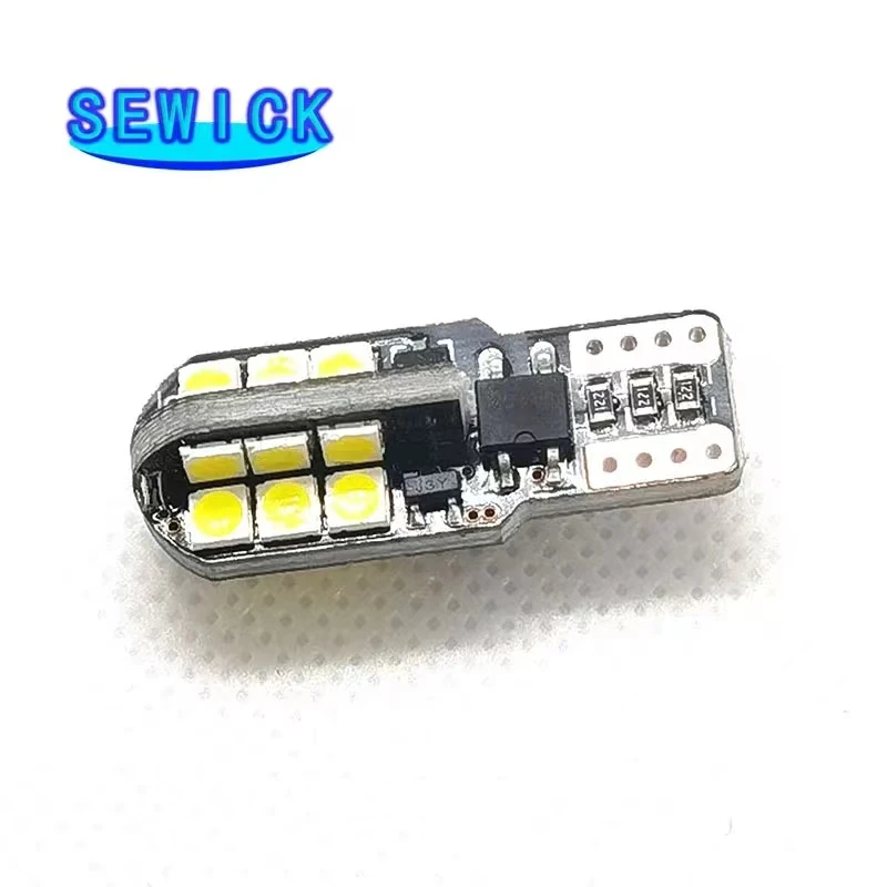 100Pcs New Canbus T10 W5W WY5W Super Bright 24smd 3030 Led Bulbs Car Clearance Light Auto Wedge Interior Reading Dome Lamps