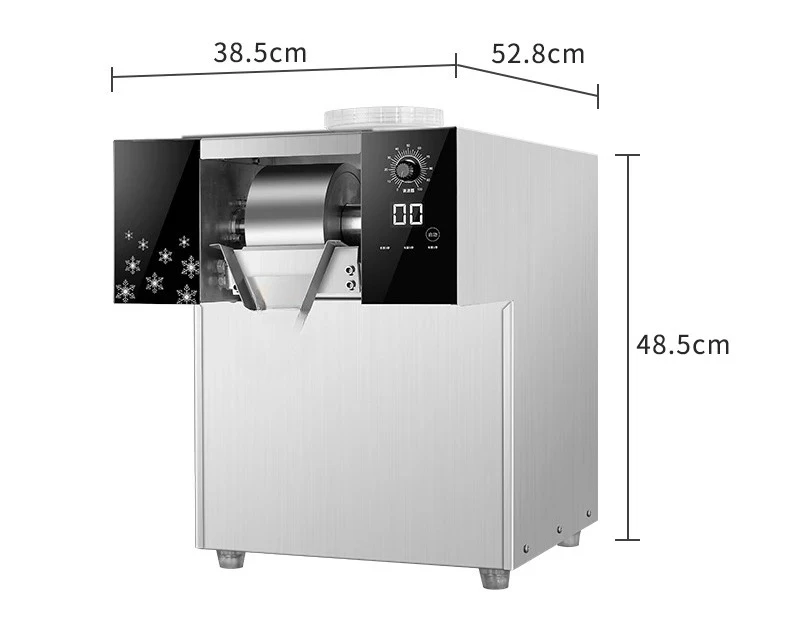 250kg/days Bingsu Machine Water Cold Ice Shaver Cone Ice Crusher Machine Europe Snowflake Ice Machine