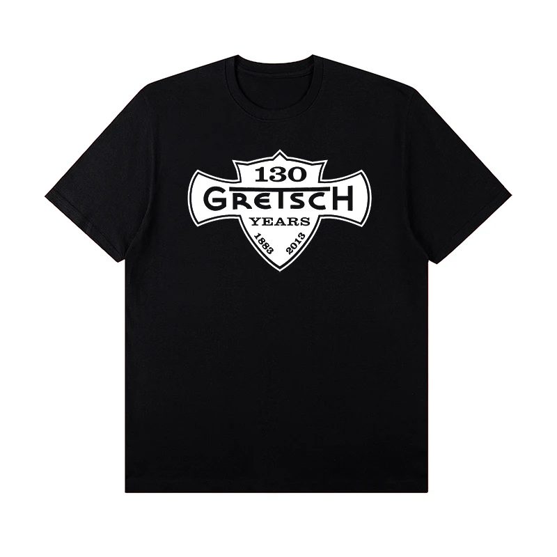 

2025 Gretsch 140th Anniversary Percussion T-shirt Short-sleeved Rock Band Drummer Performance Costume