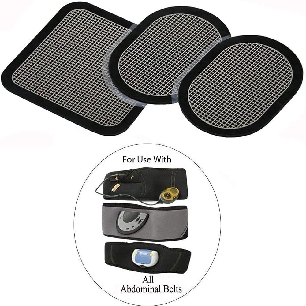 EMS Eletric Stimulator Tonificador Muscular Patches Replacement Gel Sheet Electrode Pads Abdominal Abs Toner Massager Abdomen