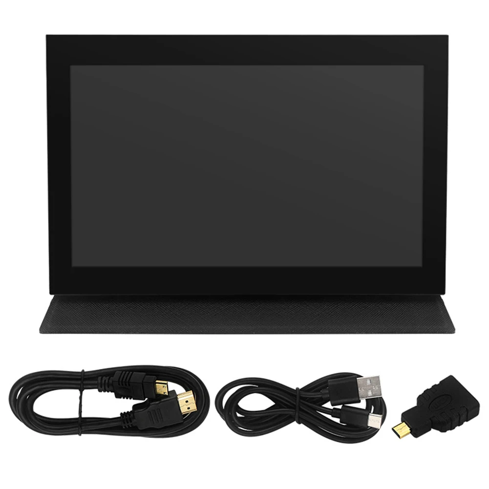 7 Inch IPS PC Display with Cortical Shell Holder HD 1024x600 Capacitive Touch Monitor HDMI-Compatible for Raspberry Pi Windows