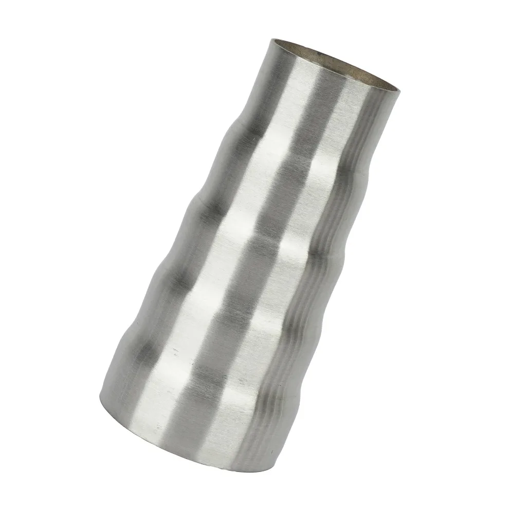 Exhaust Reducer Connector Pipe 49/55/60/65/70mm Universal Stainless Steel 5 Step Adapter Connection Coupler Tube Pipe