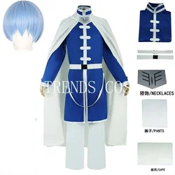 Sousou No Frieren Himmel Cosplay Costume avec Perruque, Anime Frieren At the Funeral Brave, Halloween Party Himmel Outfits for Comic Con