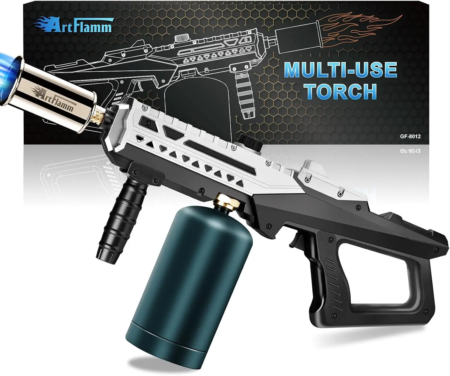 

Adjustable Propane Torch for Grilling, Cooking, Sous Vide & BBQ - Flamethrower Gun (No Tank)