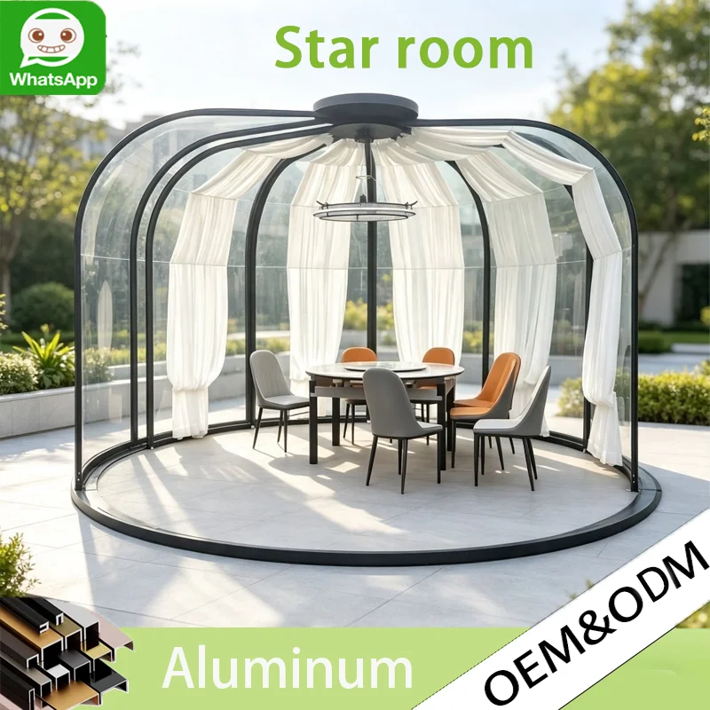 Modern Aluminum Container Bubble Dome Star Room, Easy‑to‑Install Prefab House for Hotel, Villa & Outdoor Park