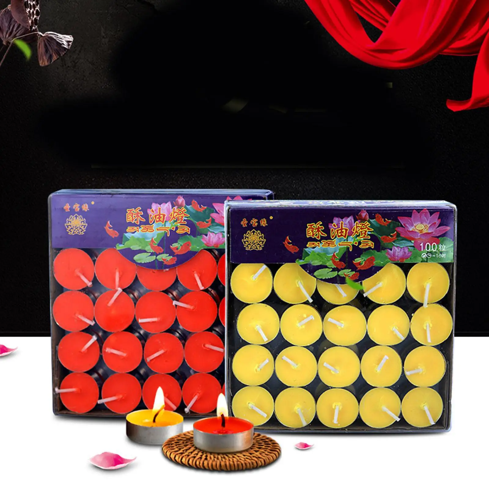 100pcs/Set DIY Round Smokeless Scented Tealight Candles for Birthday Party Decorative Candles outdoor 100pcs/Set DIY Round Smokeless Scented Tealight Candles for Birthday Party Decorative Candles outdoor