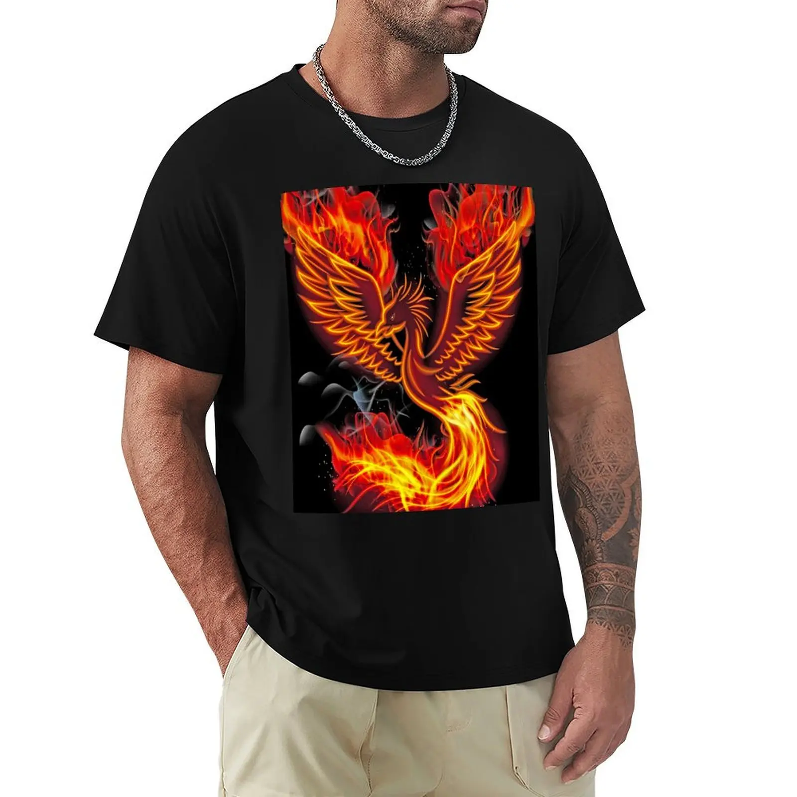 

PHOENIX BIRD  Things for personal use and gifts / Theme: Birds, Animals, Firebird, Reborn, Fantasy  T-Shirt