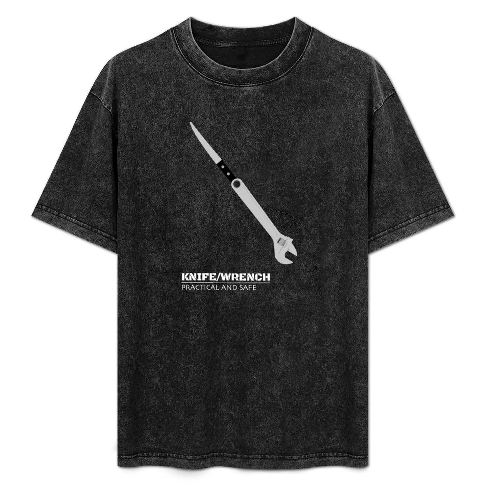 Knife Wrench T-Shirt Worker Basic Short Sleeve Tee