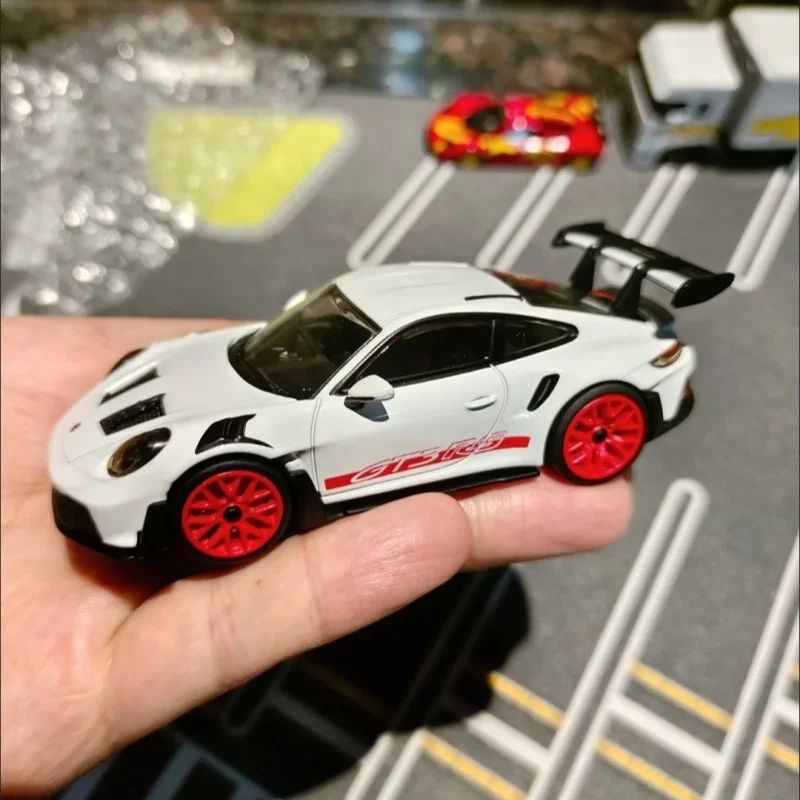 Genuine Edition Original 1/43 Hotwheels Car Autobahn Polizei Gt3 Rs Treasure Small Sports Cars Model Collectible Toys Boys Gifts