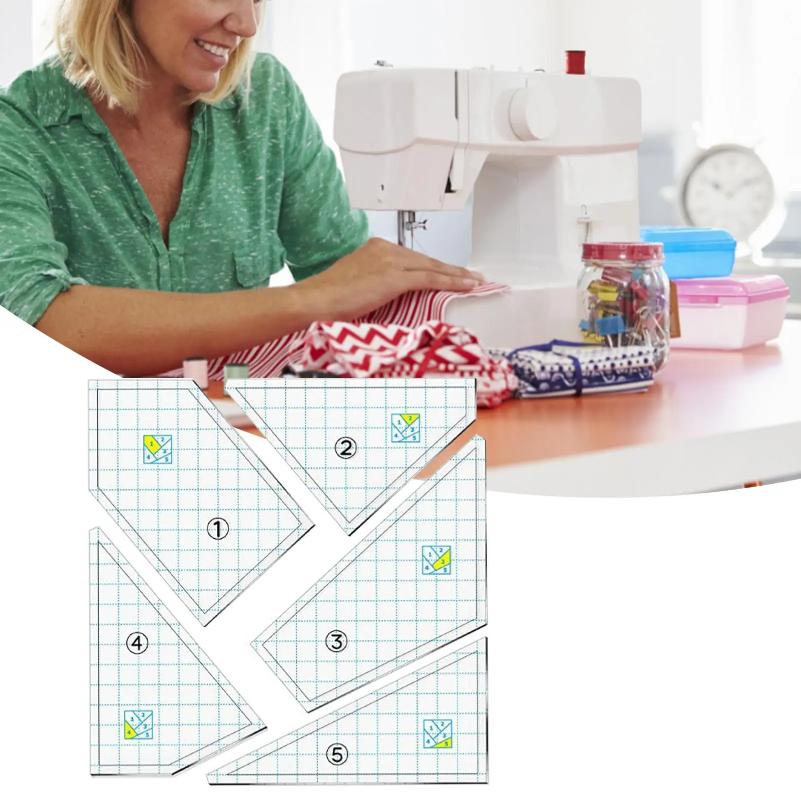 Quilting Precision Guide Set for Sewing Machine - Achieve Perfect Cuts and Patterns