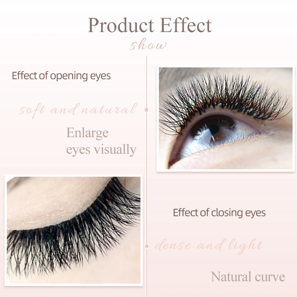 NAGARAKU Double Tips 3D W Shape False Eyelash Extensions Premade Volume Fans Autofan Lashes Bloom Mesh YY Eyelashes 6D