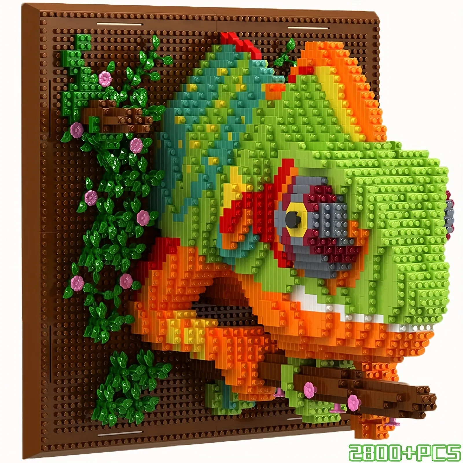 

Animal Series 3D Chameleon Building Block Set, Unique Home Decor Wall Decoration, Perfect for Gifts
