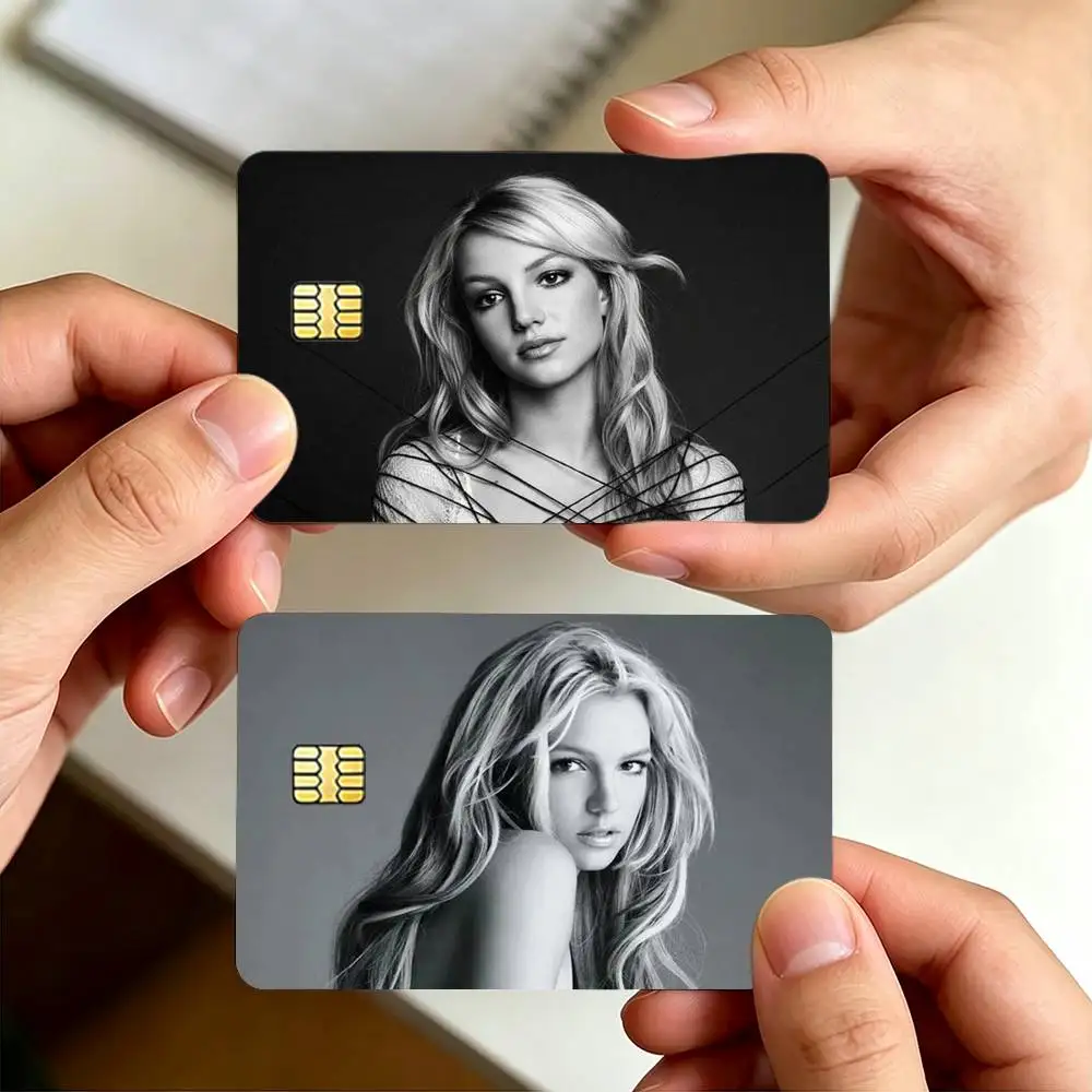 B-Britney S-Spears Decorative Waterproof Film Skin Cover Credit Card Stickers Debit Front Bank Bus Pass