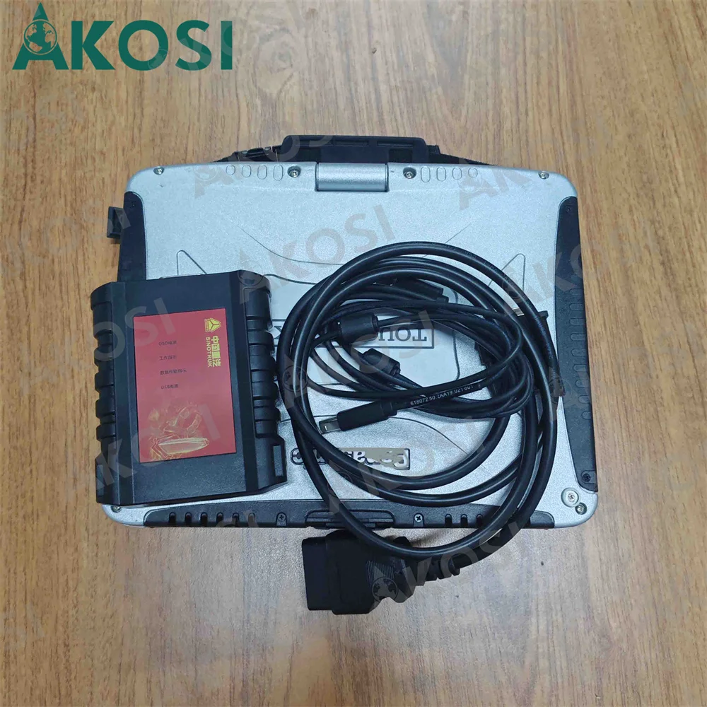 Truck Scanner Diagnostic Interface for SINOTRUK HOWO Cnhtc Diesel Engine Heavy Duty Diagnostic Tools with cf19 Laptop