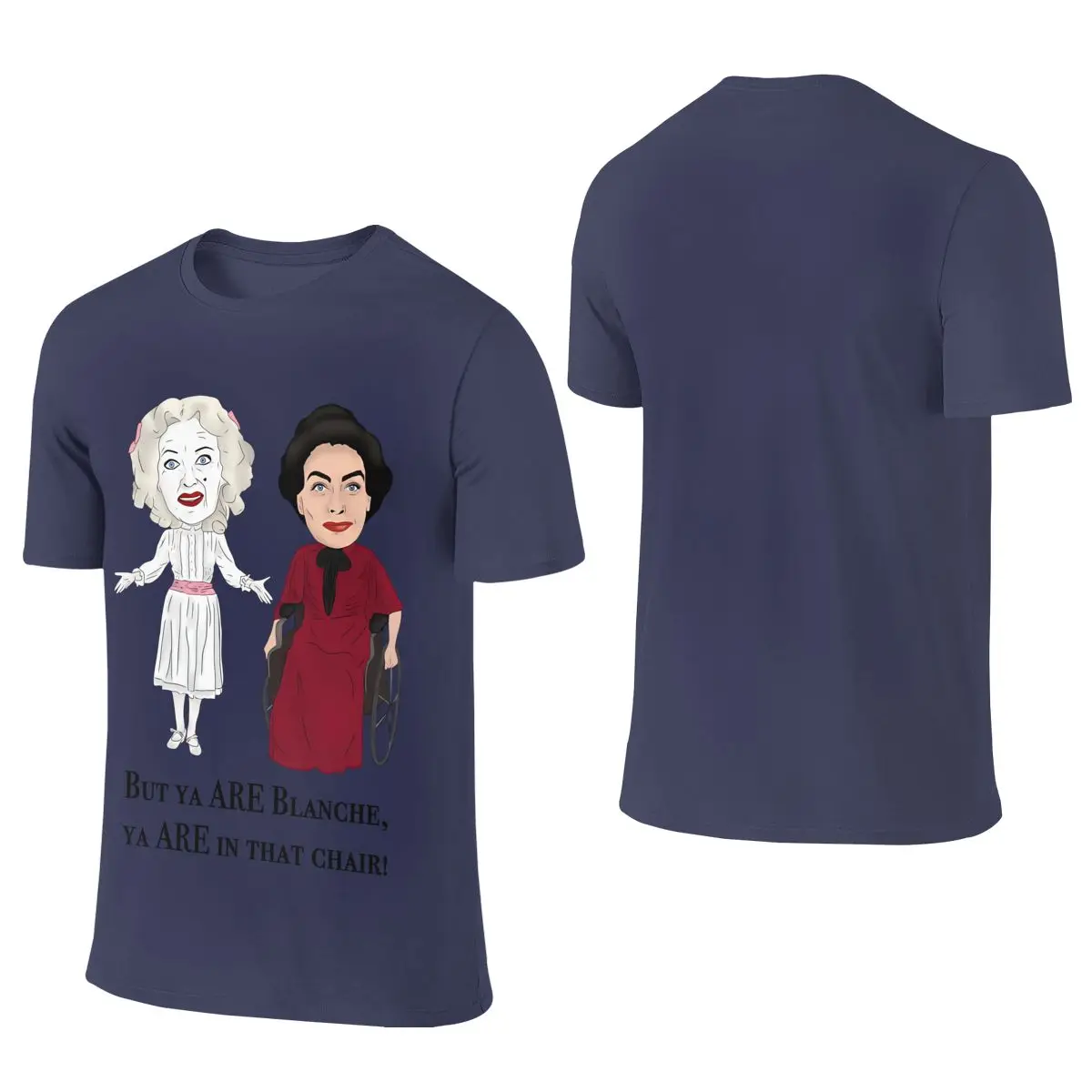 Whatever Happened To Baby Jane Bette Davis Joan Delicate Reversible T-shirt Korean Style Sweet Cool   Men's T-shirts