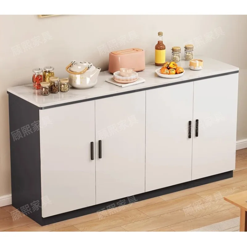 Slate solid wood dining side cabinet with drawers combined tea cabinet side cabinet living room home kitchen storage locker c