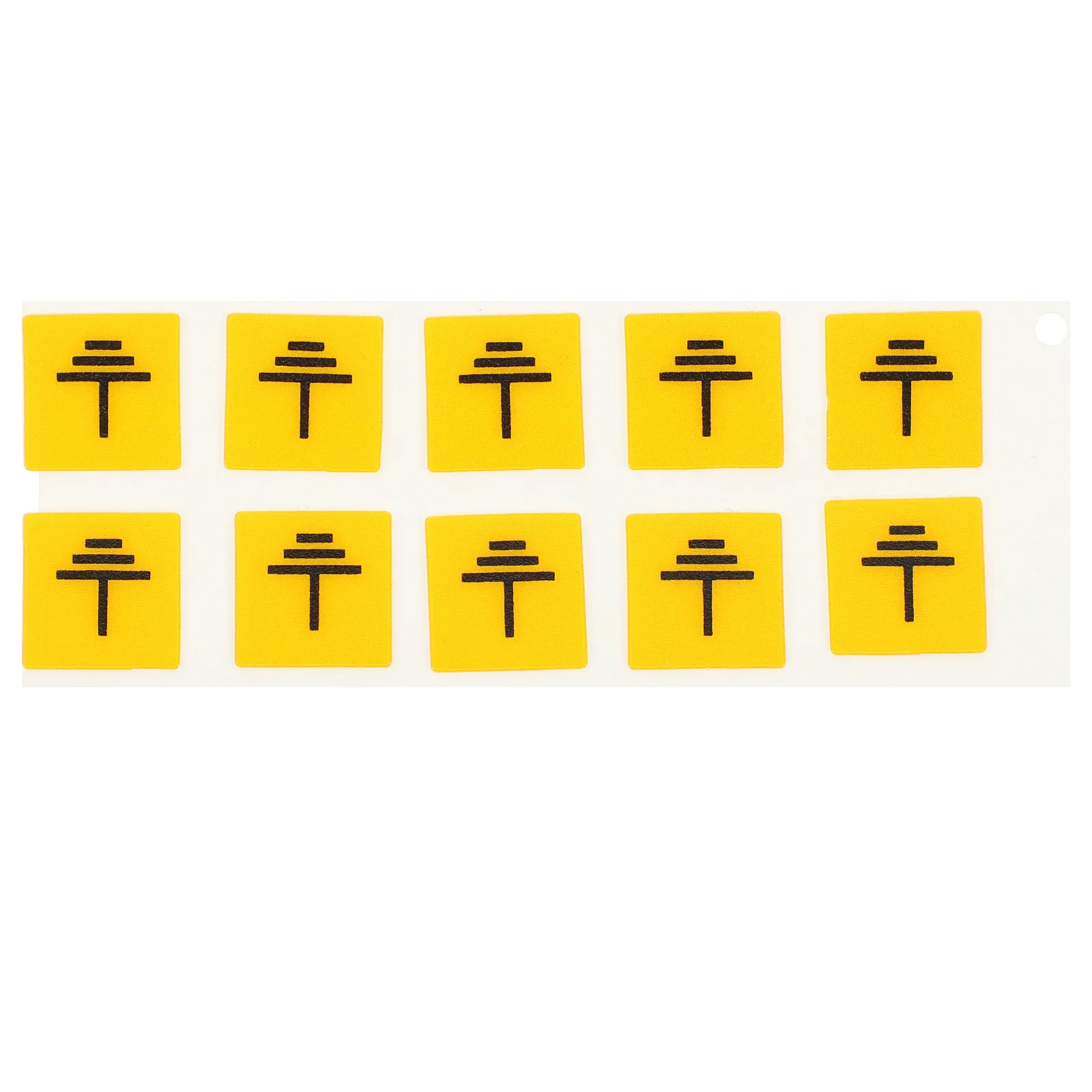 10 Pcs Sticker Electrical Grounding Stickers Baby Sign Machinery Safety Decals Panel Labels