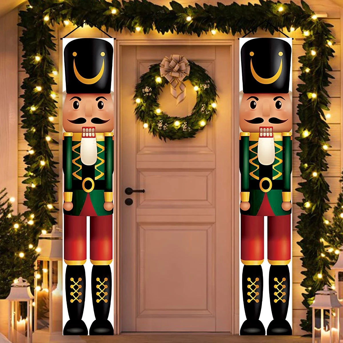 Weihnachts tür Dekoration Frohe Weihnachten Dekorationen für zu Hause 2024 navidad noel kerst natal Weihnachts schmuck Neujahrs geschenke 2025