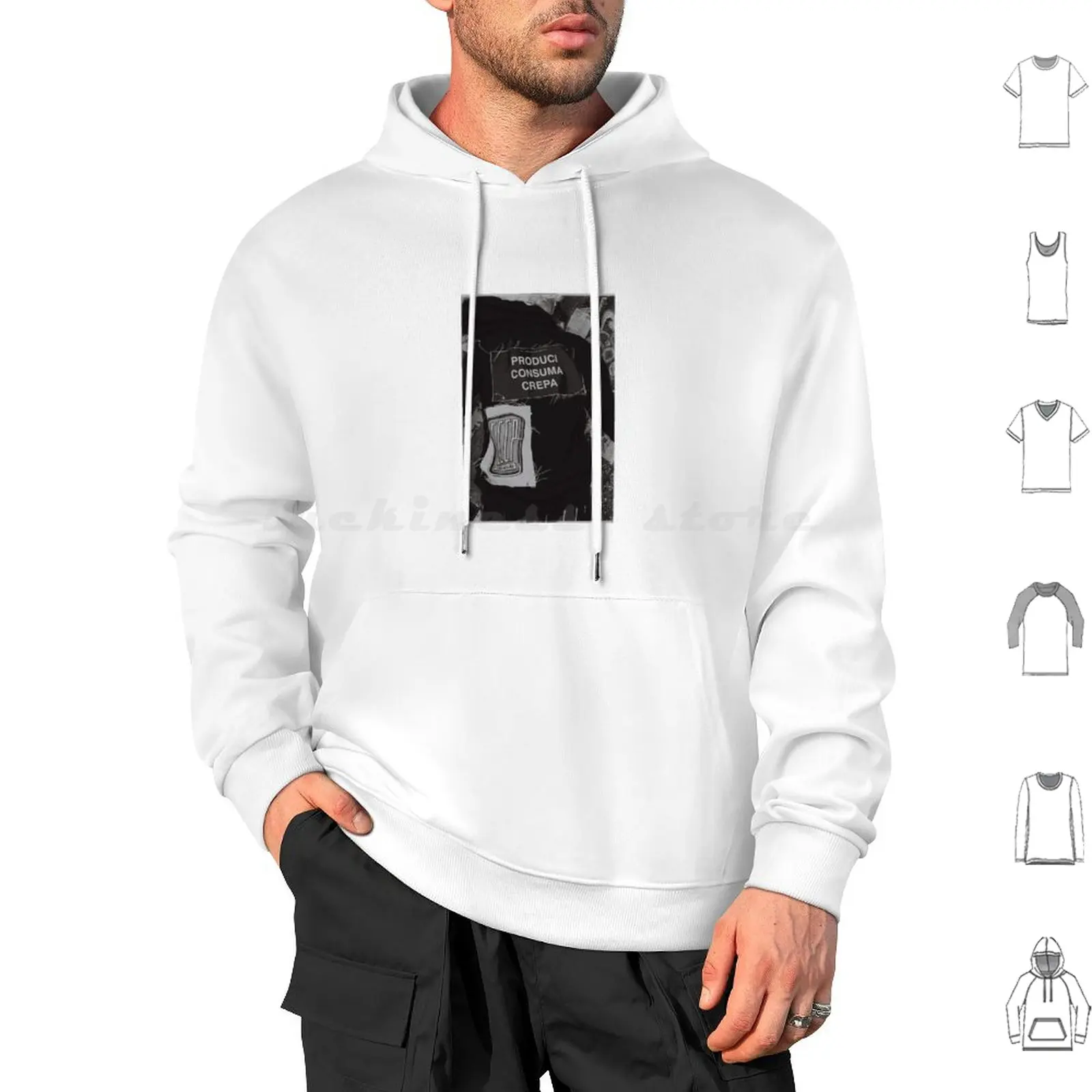 Produci Consuma Crepa Hoodies Long Sleeve Ferretti Music Italia Punk