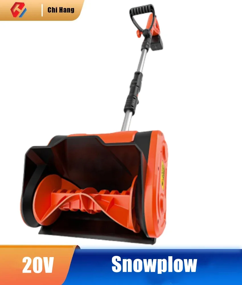 

Electric Lithium-ion Hand-pushed Snow Thrower, Small School Road Snow Clearing Artifact Plow Road Greenhouse Blower