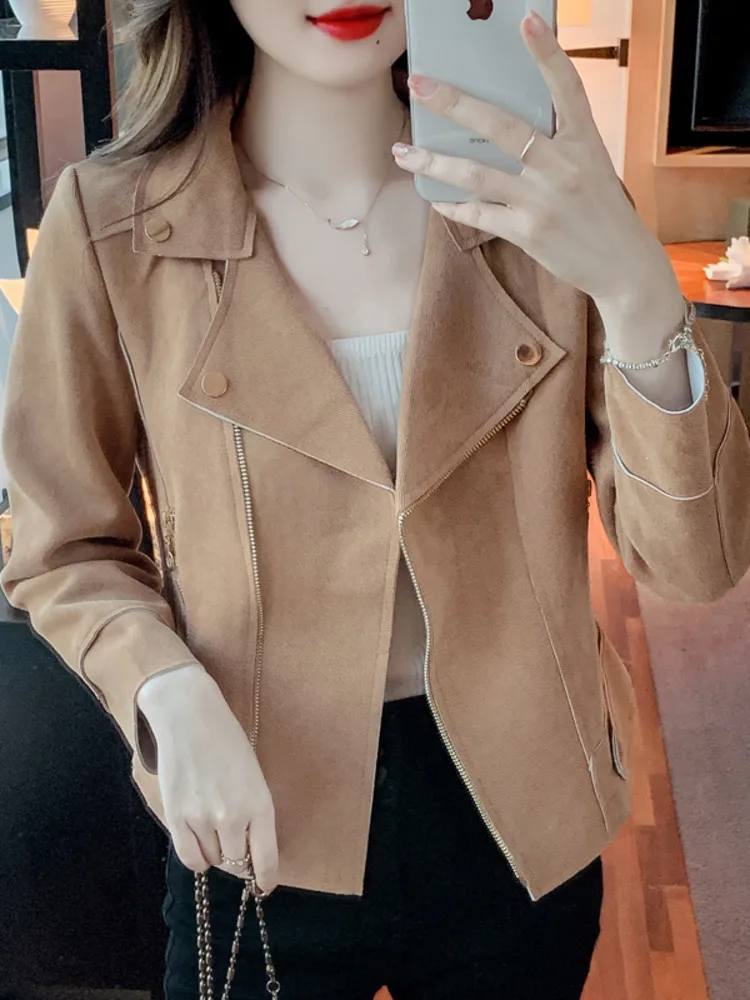 Women\'s Mid-length Trench Coat Elegant Turn-down Collar Solid Color Basic Classic Design Fashion Long Sleeve Trench New