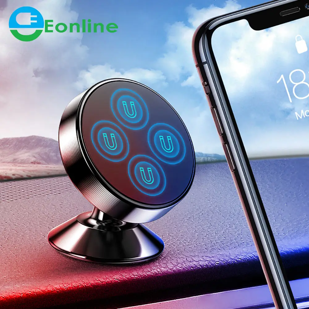 

Eonline Magnetic Car Phone Holder Metal Plate Magnet Cell iPhone Stand For Mobile iPhone Magnet Air Vent Mount